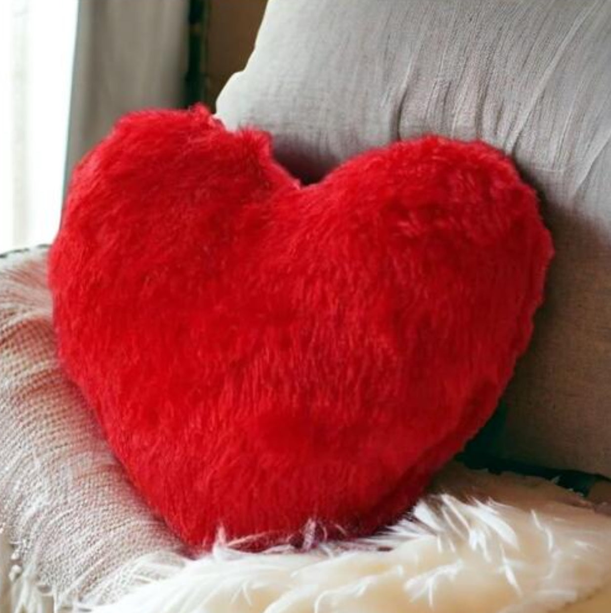 Soft & Cuddly heart pillow