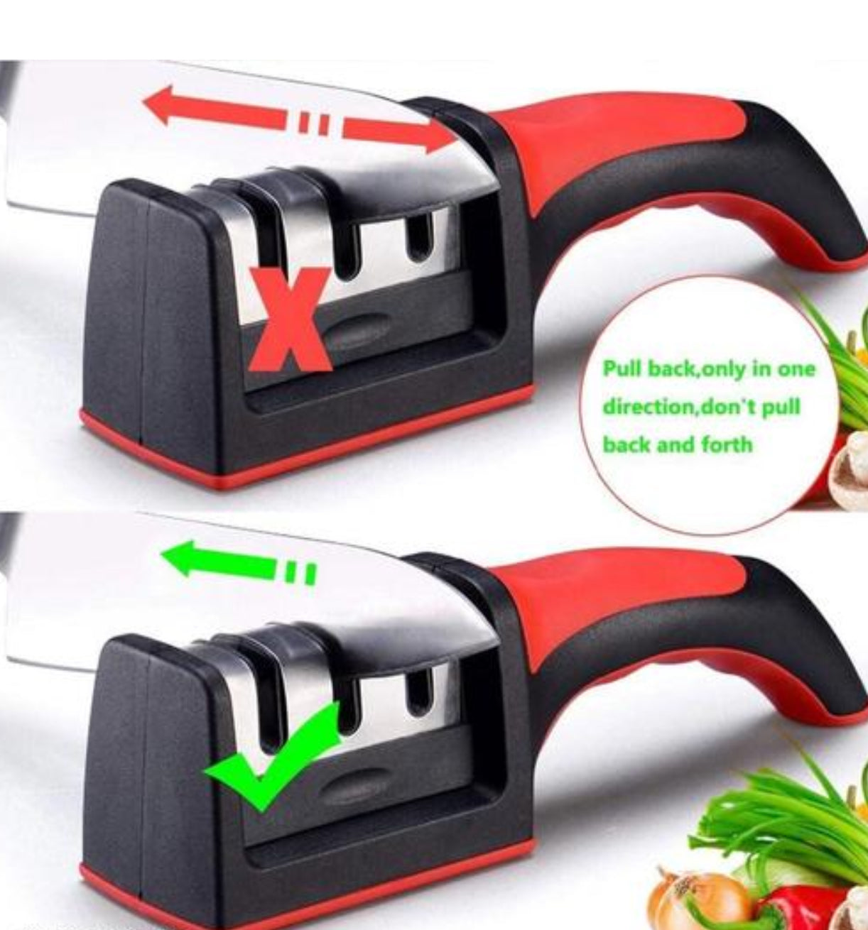 3- Stage Manual Knife Sharpner